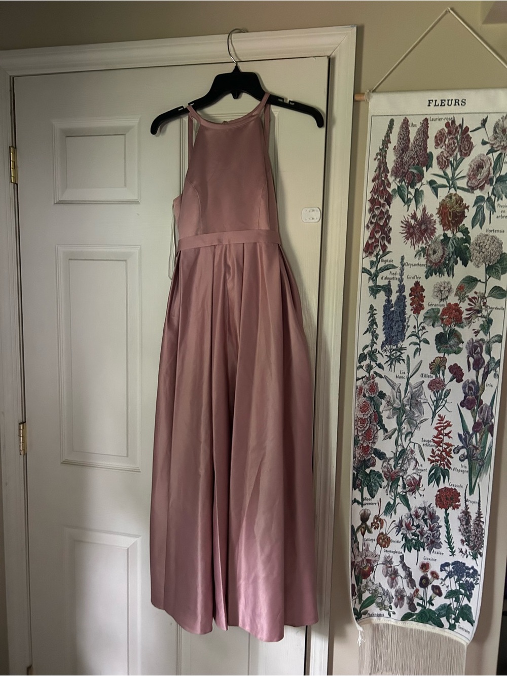 Azazie Dusty Rose A-Line Satin Formal Dress for Kids